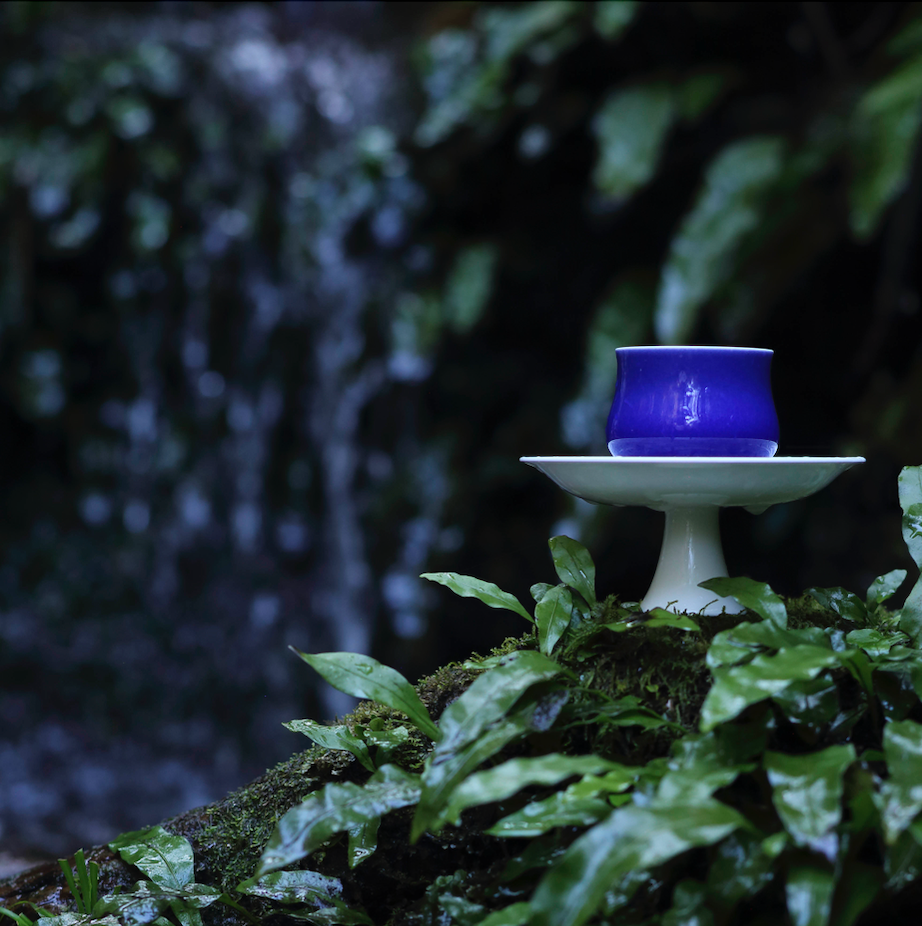 Narcissus Tea Cup — Stillwater Blue