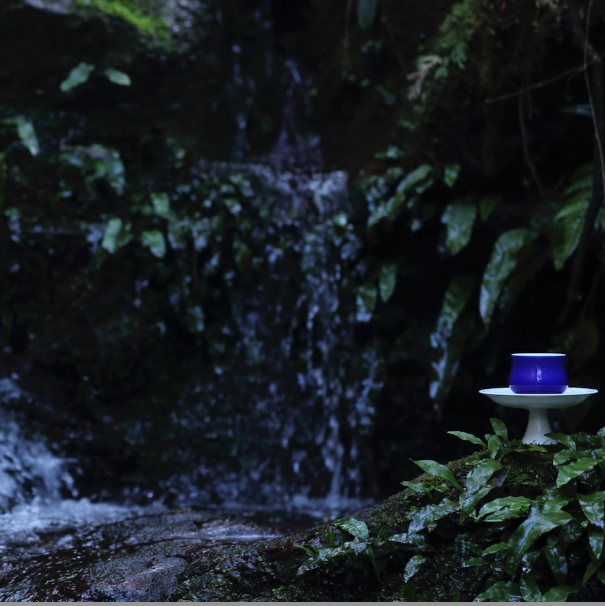 Narcissus Tea Cup — Stillwater Blue